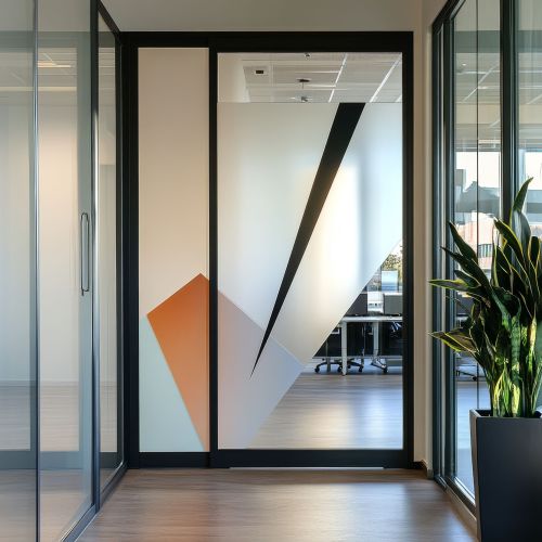 room-with-plant-window-with-black-orange-rectangle-bottom